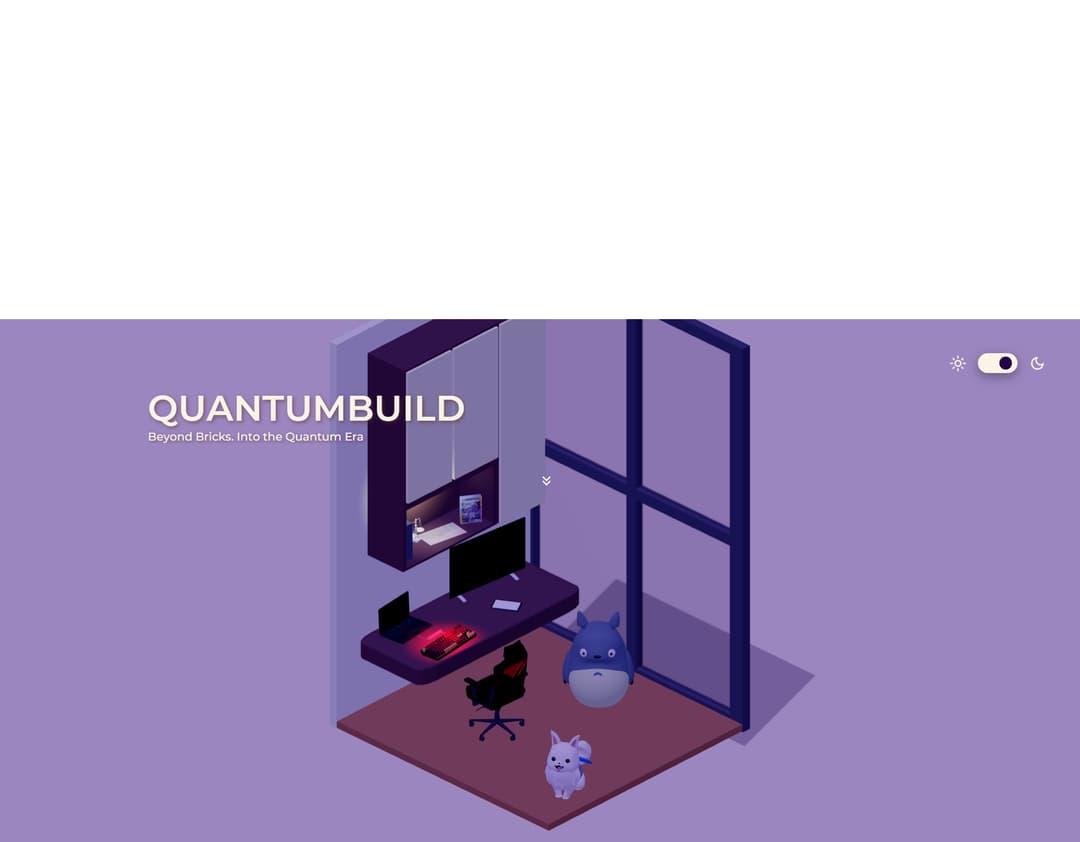 3D Website made using Blender -